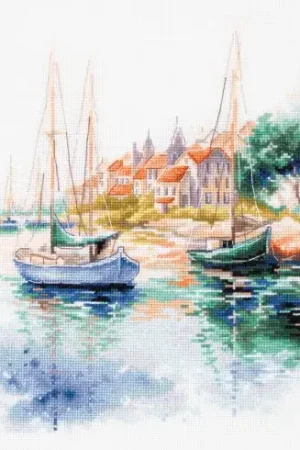 Occasione Imperdibile kit ricamo a punto croce - Il porto tranquillo - Magic Needle