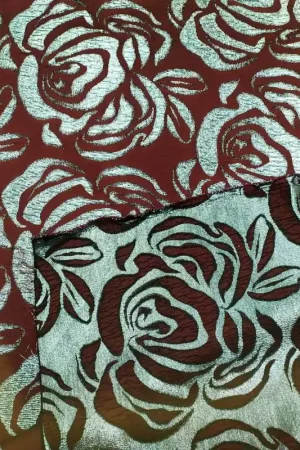 Spedito Oggi 50 CM TESSUTO BROCCATO GROFFATO LAME' DOPPIA FACCIA ALTO 150 CM