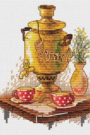 Promozione kit ricamo a punto croce - Teiera - MP Studia