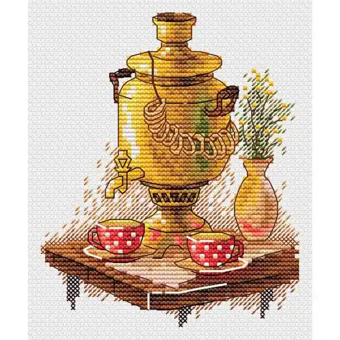 Promozione kit ricamo a punto croce - Teiera - MP Studia