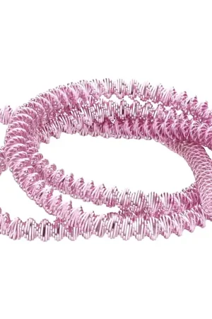 Nuovo Arrivo Cannetille spirale frisée 3.4 mm pour broderie - création broches - Rose x3