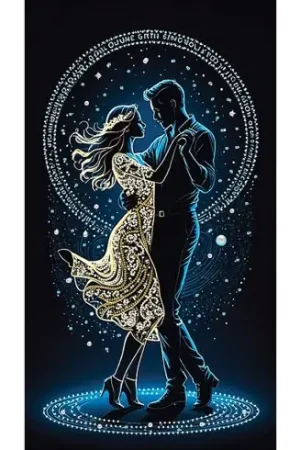 Kit di ricamo con perline - Coppia di ballerini - Nova Sloboda Prezzo Scontato