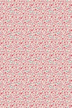 Compra Adesso Tilda Brie Basics Pink, Tessuto panna con fiorellini rosa