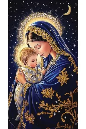 Kit di ricamo con perline - Madre e bambino - Nova Sloboda Promozione