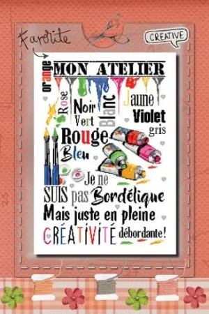 Nuova Collezione Foglio di punto croce - Nella mia officina - Isabelle Haccourt Vautier