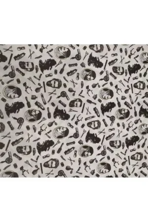 50 CM TESSUTO COTONE STAMPA MESTIERI ALTO 150 CM Ultima Occasione