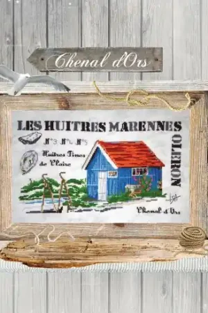 Foglio di punto croce - La piccola baracca delle ostriche - Isabelle Haccourt Vautier Più Venduto