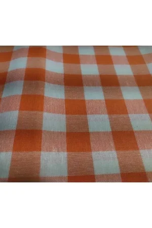 50 Cm Tovagliato Puro Cotone Scozzese Grande Tinto Filo 2 Cm H 140 Affare