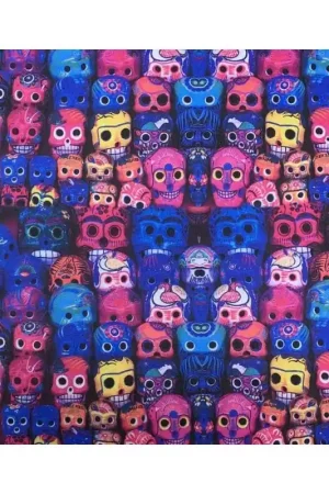 Prezzo Di Fabbrica 50 Cm Tessuto Microfibra Stampato Teschi H 150