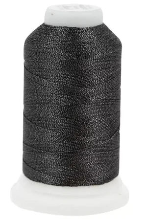 Subito Disponibile Fil en polyester Liz metallic taille 20 - Charcoal n°342 x192m