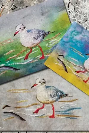 Reso Gratuito Foglio di punto croce - La ragazza che ride - Isabelle Haccourt Vautier