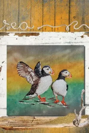 Nuovo Arrivo Foglio di punto croce - Pulcinella di mare - Isabelle Haccourt Vautier