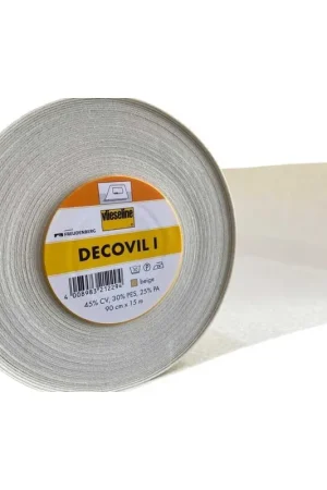 30 Cm Tessuto Interfodera Decovil Stirabile Stabilizzatore Termoadesivo Alto 90 Cm Subito Disponibile