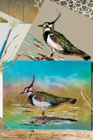 Prezzo Conveniente Foglio di punto croce - Il vanello huppé - Isabelle Haccourt Vautier