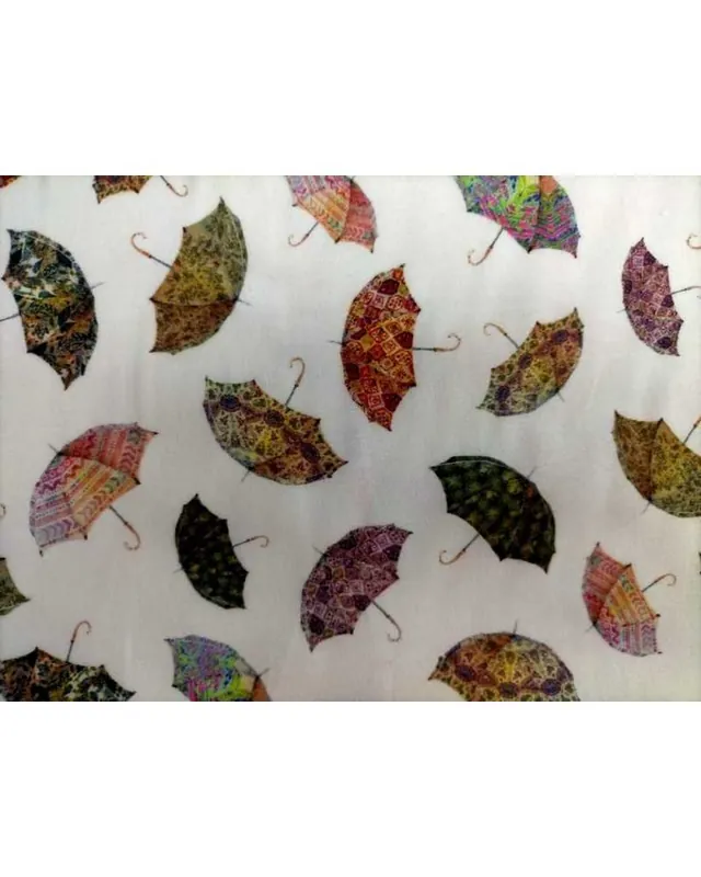 Promo Stagionale 50 Cm Tessuto Puro Cotone Stampato Ombrelli H 150