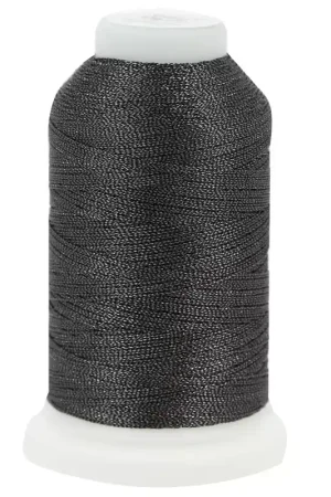 Occasione Fil en polyester Liz metallic taille 40 - Charcoal n°342 x265m