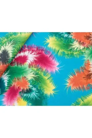 50 Cm Tessuto Hippye Stampa Fantasia Alto 150 Cm Solo Oggi