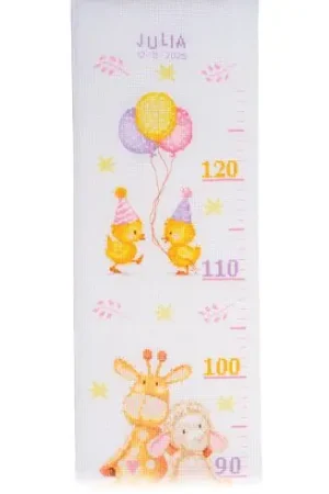 Sconto Kit di metri crescita da ricamo - Festival degli animali - Vervaco