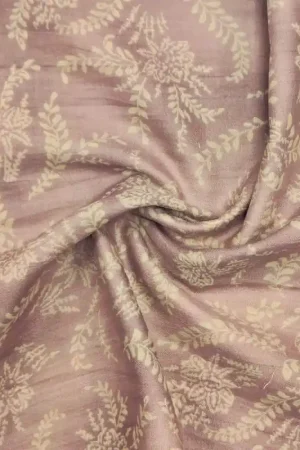 Garza doppia giapponese viola malva con disegni floreali beige Bestseller