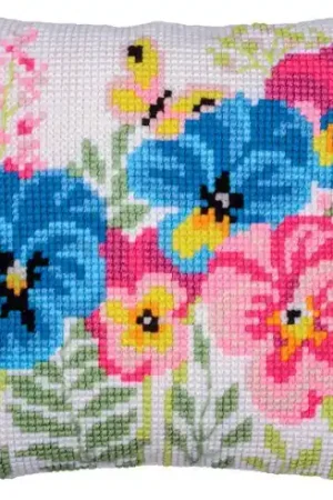 Kit cuscino fori grossi - Violette - Vervaco Acquista Ora