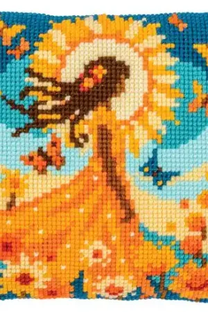 Kit cuscino fori grossi - Figlia del sole - Vervaco Super Prezzo