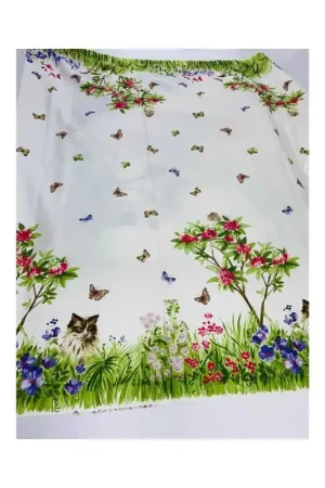 50 Cm Tessuto Tovaglia Piazzato Fasce Bordo Cane Gatto Laterali Alta 150 Cm Spedito Oggi