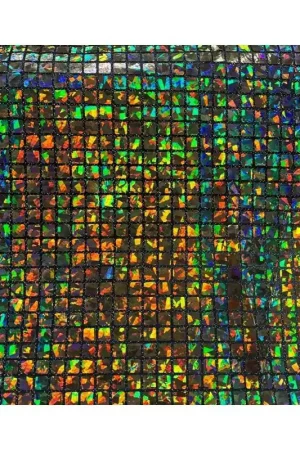 50 Cm Tessuto Paillettes Quadrata Madreperla Lamè  Lurex Semielastico Alta 1 Metro Prezzo Basso