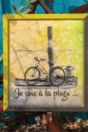 Foglio di punto croce - Sono in spiaggia - Isabelle Haccourt Vautier Prezzo Scontato