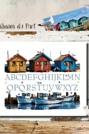 Foglio di punto croce - Le capanne del porto - Isabelle Haccourt Vautier Soddisfatti O Rimborsati