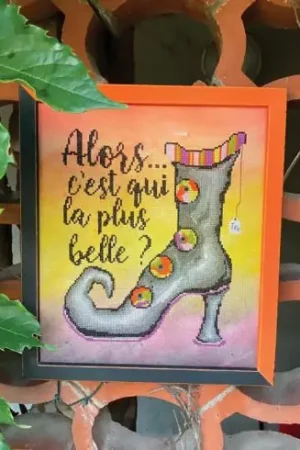 Foglio di punto croce - La scarpa giusta - Isabelle Haccourt Vautier Soddisfatti O Rimborsati