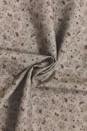 Tessuto grigio tortora sfumato con piccoli fiorellini - Quilters Basics Prezzo Ridotto