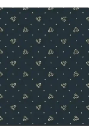 Occasione Imperdibile Windham Fabrics, Kindred Spirits Collection, di Jill Shaulis- Tessuto Blu con piccoli disegni bianchi