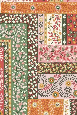 Tudor Celebration, Patchwork Scarves, Tessuto con stampa Patchwork - Liberty Fabrics Di Tendenza