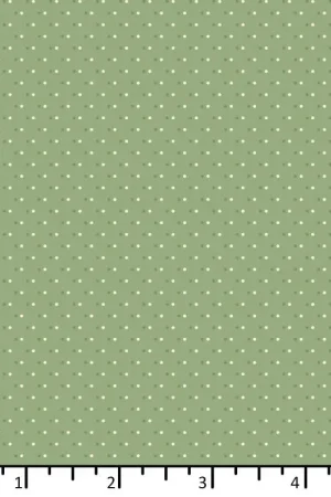 EQP Future Heirloom, Dotty Pistachio - Tessuto Verde con piccoli puntini Professionale