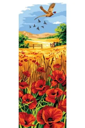 Popolare Canovaccio antico - Grano e papaveri - SEG de Paris