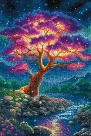 kit ricamo a punto croce - Un universo misterioso - Riolis Offerta Limitata