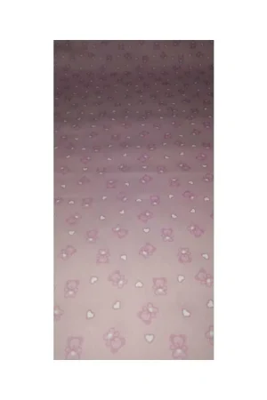 50 cm Piquet Millerighi stampato trendy Orsetto e Cuoricino alto 150 cm Saldi