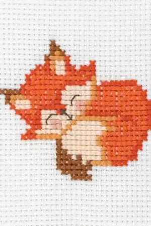 Kit di ricamo a punto croce per bambini - Volpe - Anchor Vendita Finale