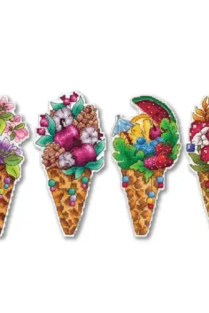 Kit di ornamenti da ricamare - Il gusto delle stagioni - MP Studia Prezzo Basso