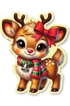 Ultime Pezzi puzzle in legno - Amico della foresta invernale - 50 pezzi - Wooden City