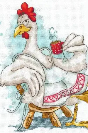 Spedito Oggi kit ricamo a punto croce - Bevitore di tè - Andriana