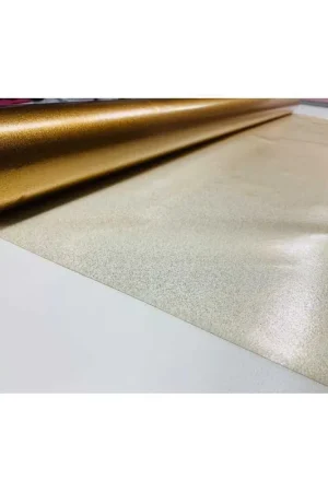 Tovaglia pvc plastica trasparente glitterata oro alta 140 cm Promo Stagionale