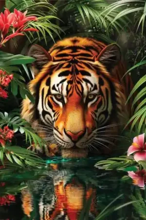 Offerta Del Giorno Kit ricamo diamante - Tigre nella giungla - Letistitch