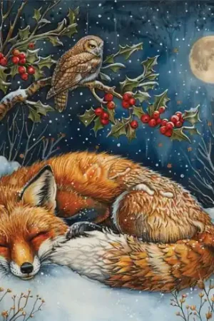 Kit ricamo diamante - Volpe che dorme - Letistitch Direttamente Dal Produttore