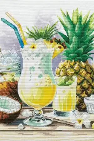 Compra Online kit ricamo a punto croce - Pina Colada - Nova Sloboda