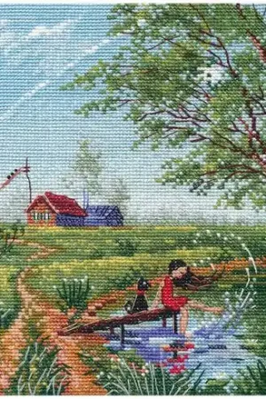 kit ricamo a punto croce - Giochi di estate - Oven Super Prezzo