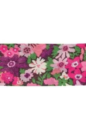 Soddisfatti O Rimborsati Biais en tissu Liberty - Thorpe hill - Rosy Pink x1m