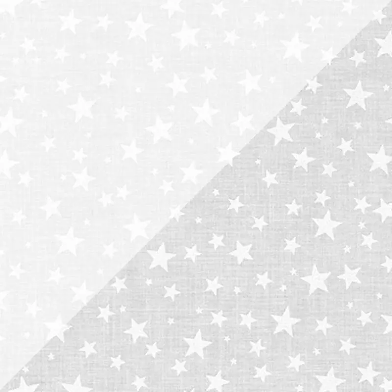 Mini Madness Collection, tessuto bianco tono su tono con stelle - Robert Kaufman Spedito Oggi