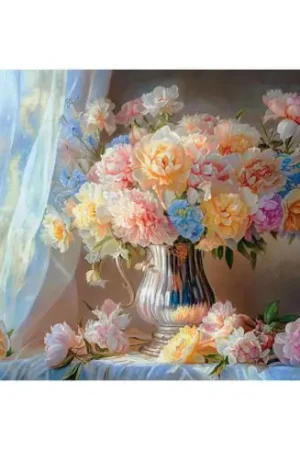 Ultima Occasione puzzle - Peonie pastello - 1500 pezzi - Castorland