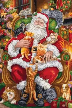 kit ricamo a punto croce - Zampe e regali - Letistitch Miglior Prezzo